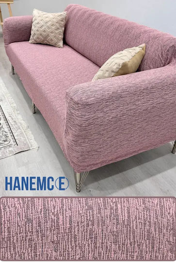 SteweHome Ελαστικό Κάλυμμα Τριθέσιου Καναπέ Γεωμετρικό 180x237cm