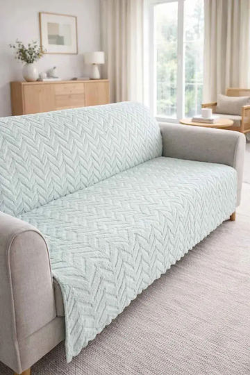 SteweHome Elastische Abdeckung Dreisitziges Sofa Geometrisch 165x215cm