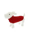 Ferribiella Hundeshirts Strickpullover Rotes Hundeshirt 15 cm