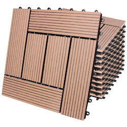 Casaria Material Pentru Pardoseală De Grădină Din WPC 30x30cm 994371