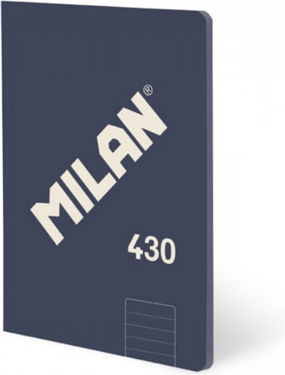 Milan Ruled Notebook A5 48 Paper Sheets Blue