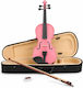 1/4 Violin with Case and Bow Pink
