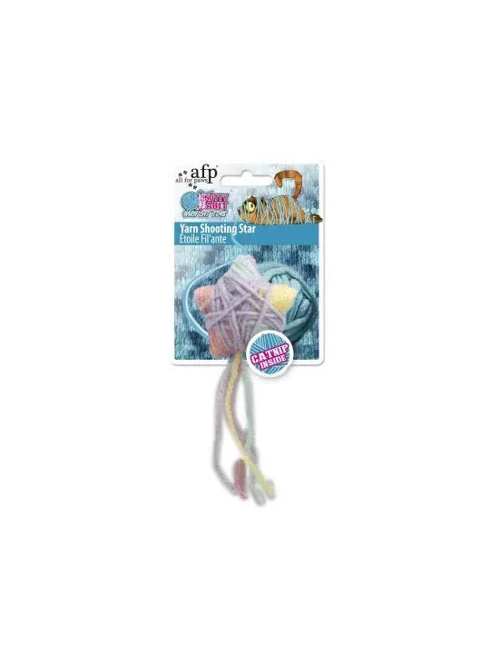 All Paws Yarn Star Jucărie-Asteră Cu Catnip Pentru Pisici Moale Din Țesătură 12 X 5,8 X 3 Cm