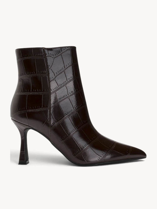 Braune Stiefeletten Damen Krokodil Muitere Linie