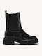 Black Chelsea Ankle Boots With Lug Sole