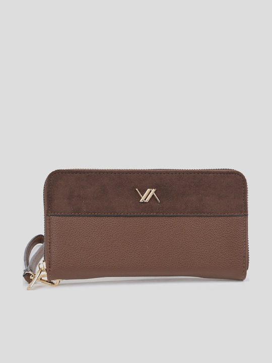 Verde Голяма дамска портфейл кафяв