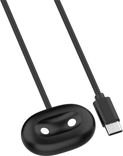 Καλώδιο Φόρτισης Magnetic Usb Type C Google Pixel Watch 4 45mm 41mm 1m Black
