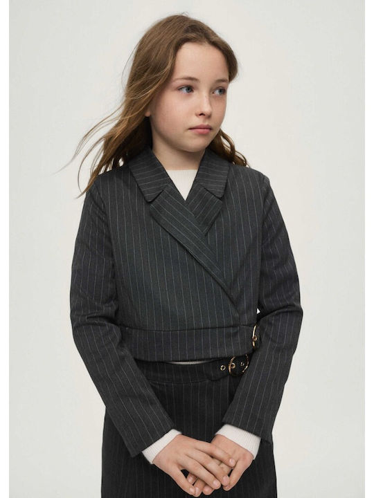 Kids Short Blazer Plomo