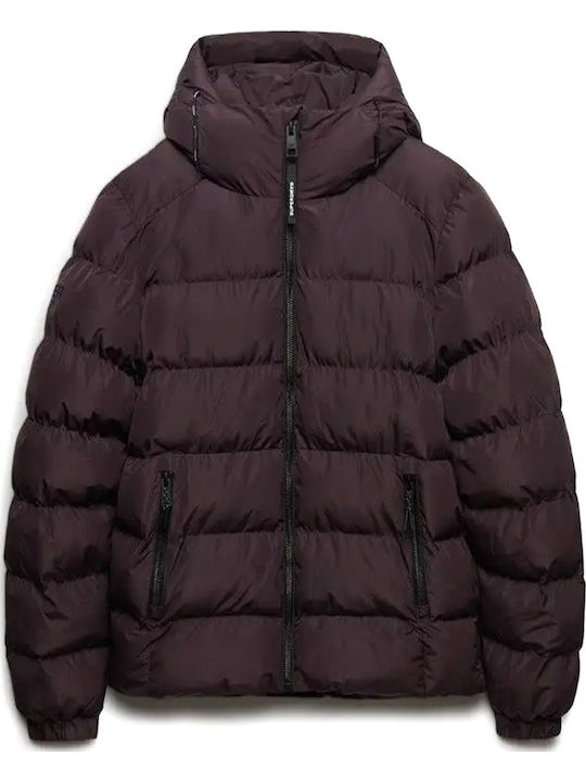 Superdry Geacă Puffer Peak Dark Plum