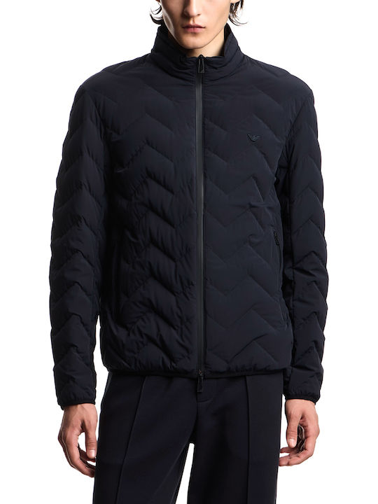 Мъжко яке Puffer Водоустойчиво Синьо