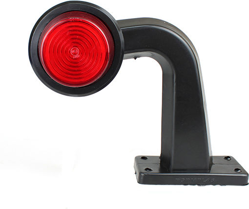 Set 2 Lumini De Volum Pentru Camioane Neon Led Horn Marker 12/24v Roșii Albe 200 Mm 0158