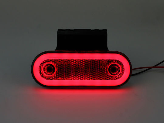 Set 2 Lumini De Volum Pentru Camioane Neon Led Suspendate 20 Leduri Roșii 12/24v 115 Mm 0295k