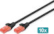 Digitus U/UTP Cat.6 Netzwerkkabel Ethernet 10m Rote