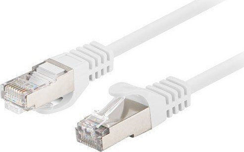 Lanberg U/UTP Кат.6 (Gigabit) Мрежов Кабел Ethernet 1м Бял 10 Бройки