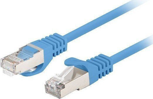 Lanberg U/UTP Кат.6 (Gigabit) Мрежов Кабел Ethernet 0.25м Син 10 Бройки
