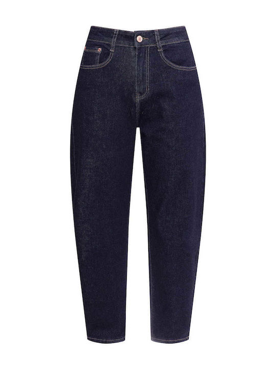 Celestino Damen Jeans Hosen Mit Rissen Loose Passform Dunkelblau
