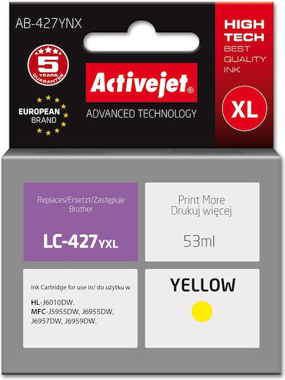 Active Jet Kompatibles Inkjet-Tintenpatrone Brother Lc-427yxl 53ml Gelbe 1 Stück