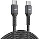 ATC Cable USB-C male - USB-C 60W Μαύρο 3m 20.003.0017