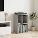 vidaXL Hi-Fi Furniture Grey 36.5x44.5x74.5cm