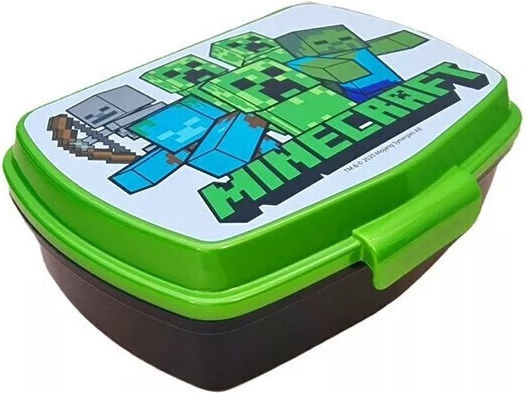 Stor Plastic Kids' Food Container Minecraft 16 x 12 x 5cm