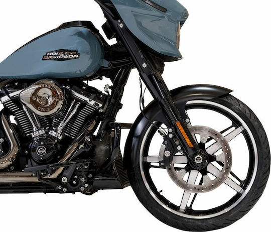 Klock Werks Front Fender Kwf-01-0321 Hugger Harley Davidson Fltrxse 1977 Abs 24 Black