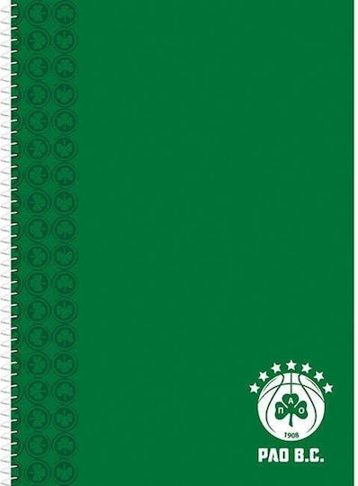 CHartini Poli Spiral Ruled A4 Notebook 2 Basketball Subjects