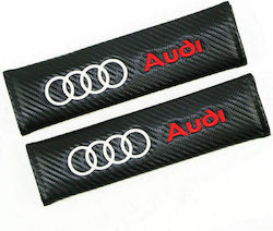 Autogurt Polster Carbon Audi Rote 2Stücke Z90572