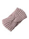 Damen Stirnband Strick in Rosa Farbe