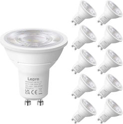 Lepro Becuri LED 3.6W GU10 Alb Rece 10 Bucăți Lepro Becuri LED 3.6W GU10 Alb Rece 10 Bucăți