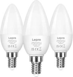 Lepro LED 4.2W E14 Топло Бяло 3 Бройки Lepro LED 4.2W E14 Топло Бяло 3 Бройки