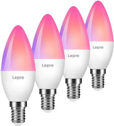 Lepro LED 4.9W E14 Хладно Бяло 4 Бройки Lepro LED 4.9W E14 Хладно Бяло 4 Бройки
