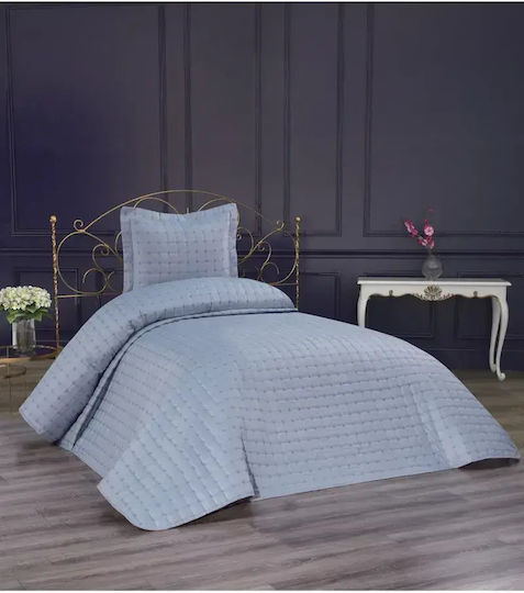 SteweHome Σετ Πάπλωμα Μονό 170x230εκ. Γαλάζιο