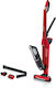 ProfiCare PC-PTR 3153 Wiederaufladbarer Stielstaubsauger 2 in 1 Stick & Hand 25.2V Rote