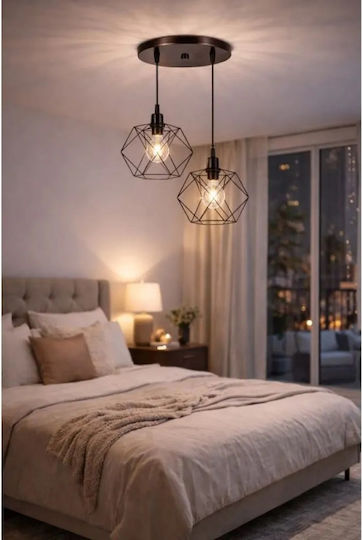 NG Santas Copper Pendant Ceiling Light with E27 Socket 30x30x70cm