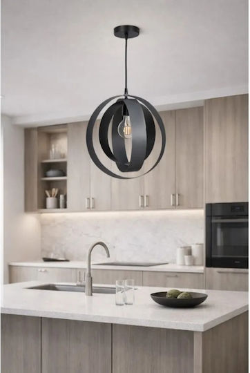 NG Santas Lumini Suspendate Argintiu cu Bază de Bec E27 40x40x80cm