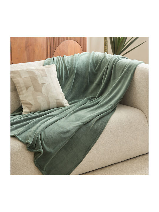 A-s Pătură Fleece pentru Canapea 130x180cm Linden