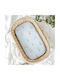 Borea Set Baby Cradle Sheets Cotton Blush Light Blue 70x120cm