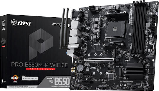 MSI Pro B550M-P Motherboard Micro ATX mit AMD AM4 Steckdose 7C95-202R