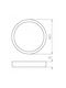 Kanlux Mount Ceiling Light 25cm Black With Integrated LED