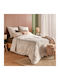 Cotton Duvet Cover Set 240x220cm Double With 4 Pillowcases A-s Jouy Double