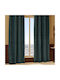 Vorhang mit Grommets Fran Blau 140x260cm