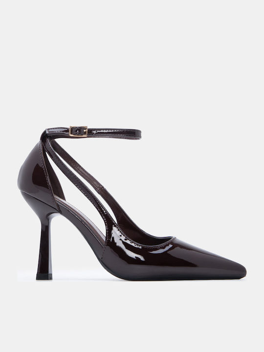 Luigi Spitze Zehe Pumps mit Riemen & Hohem Absa...