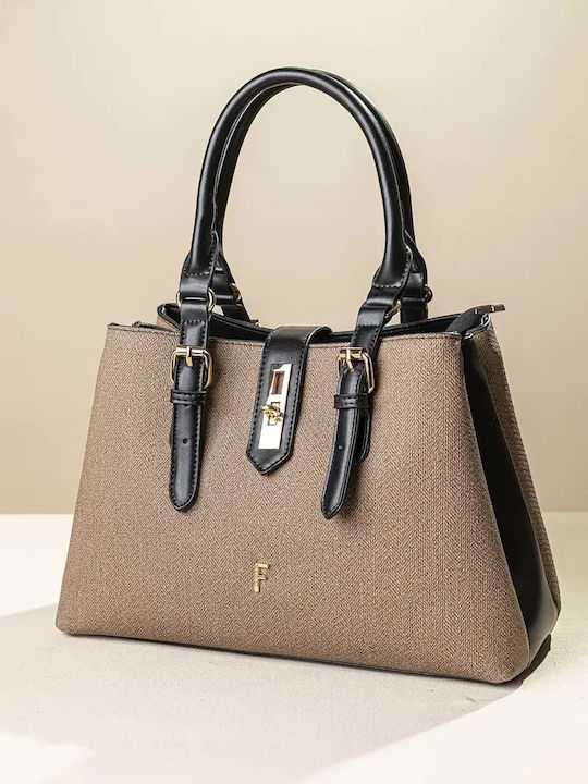 Fragola Women's Bag Crossbody Apricot Fishbone