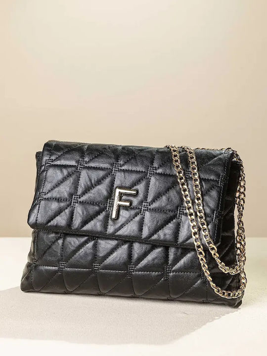 Fragola Damen-Flap-Tasche Black Vintage
