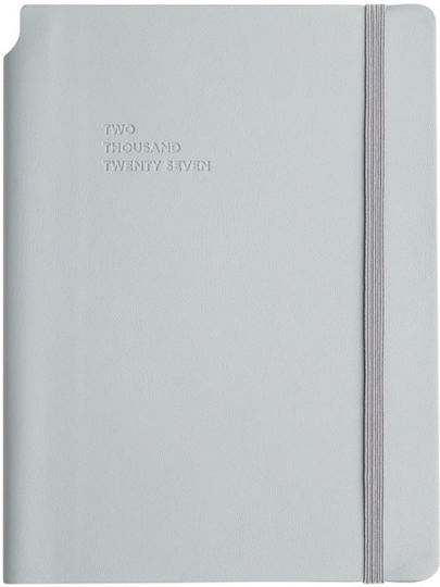 Type Center Εβδομαδιαία Ατζέντα A5 2027 Μπλε Δερμάτινη 14x20.5εκ. (με Προσωποποίηση)