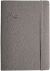 Type Center Daily Agenda B5 2027 Grey Leather 5x23.4cm (with Personalization)
