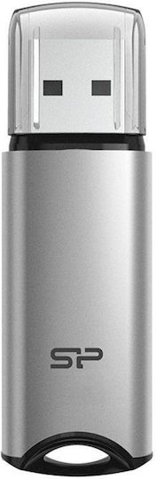 Silicon Power Marvel M02 64GB USB 2.0 Stick Ασημί