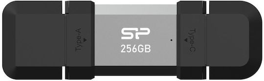 Silicon Power Mobile C51 256GB USB 2.0 Stick Μαύρο