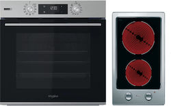 Whirlpool Άνω Πάγκου με Κεραμικές Εστίες Inox OMSK58HU1SX + AKT315IX Whirlpool Άνω Πάγκου με Κεραμικές Εστίες Inox OMSK58HU1SX + AKT315IX