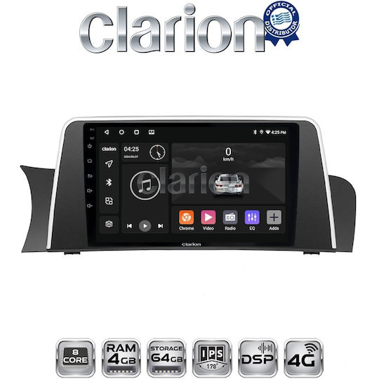 Clarion Автомобилна Аудио Система за BMW X3 (F25) / X4 (F26) 2011 > 2013 (Bluetooth/USB/Вграден Wi-Fi/GPS/Apple CarPlay/Android Auto)